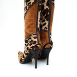 Casadei Pony Leopard Boots