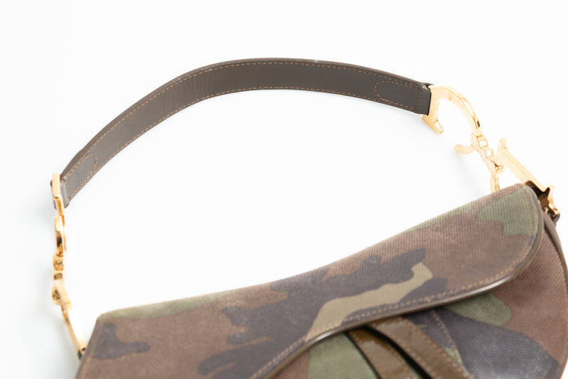 Dior Camouflage Saddle Bag