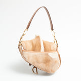 Dior Mohawk Fur Saddle Bag