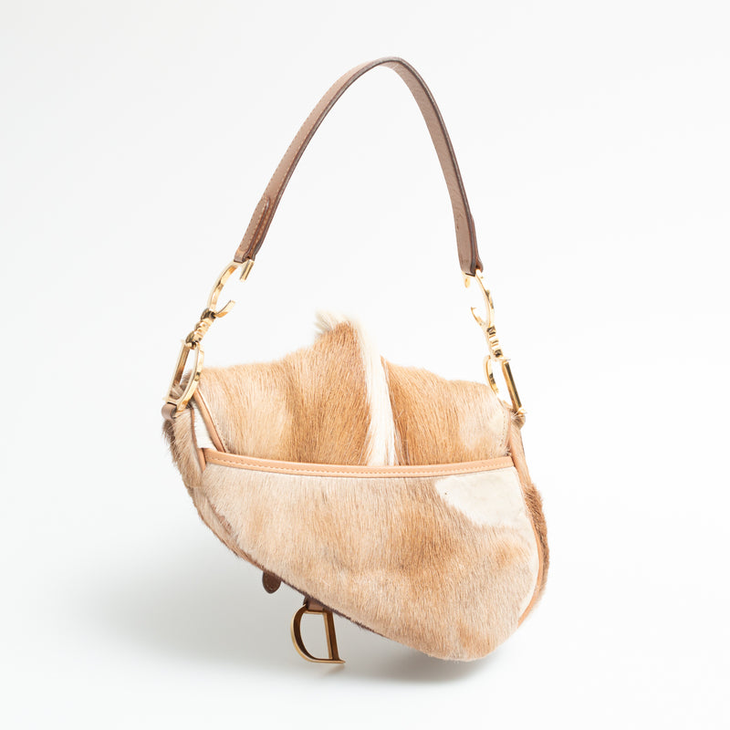 Dior Mohawk Fur Saddle Bag