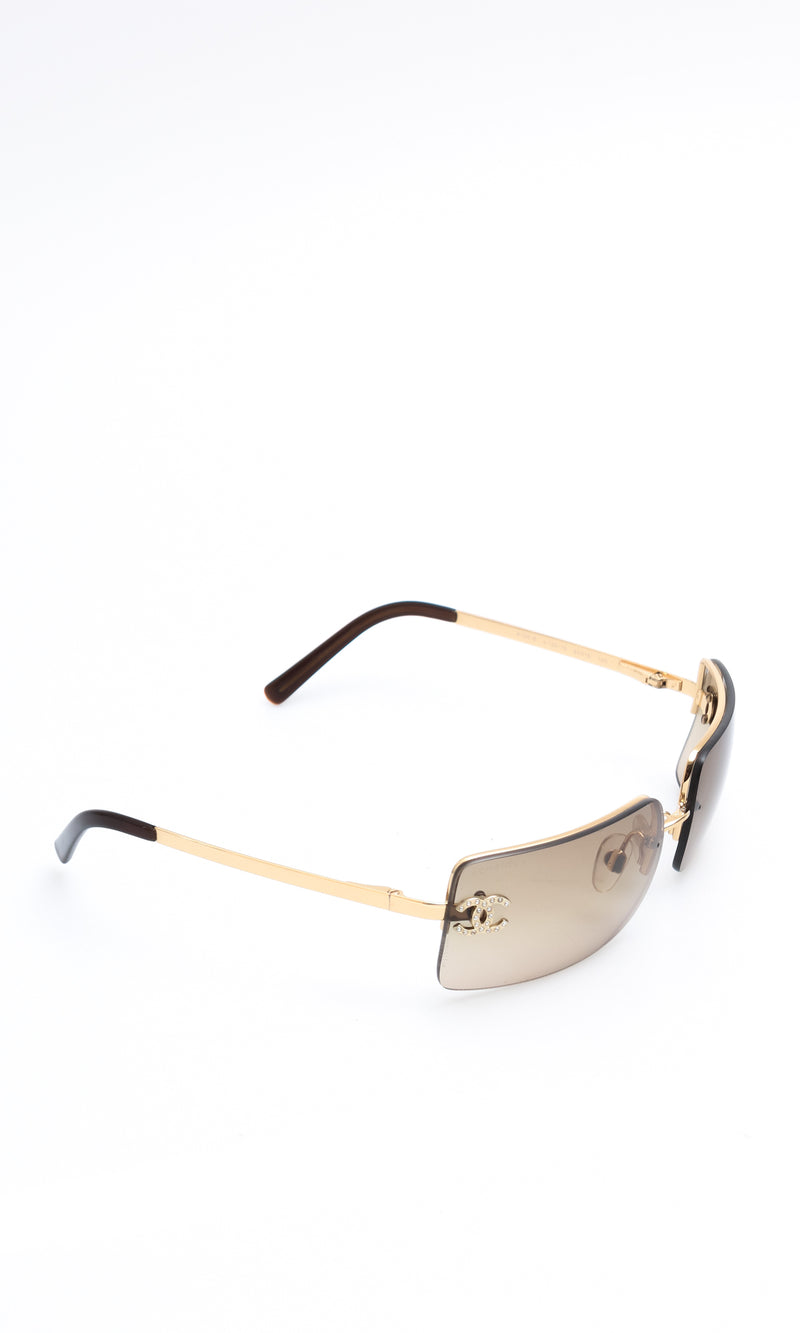 Chanel Rhinestone Sunglasses