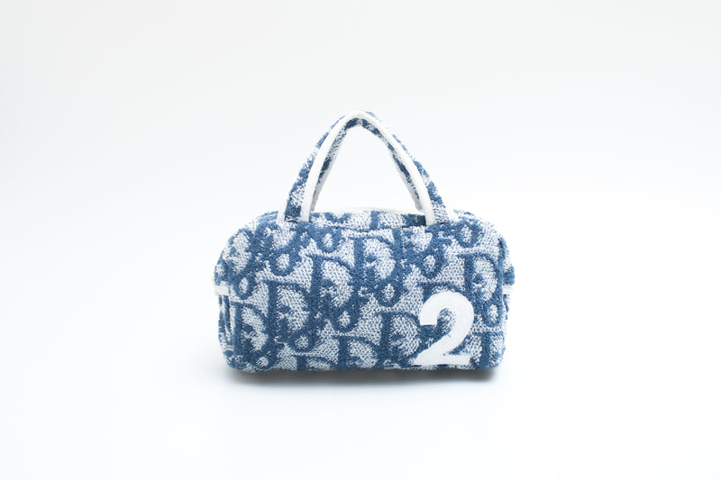 Dior blue monogram bag hotsell