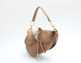 Dior Mohawk Fur Saddle Bag