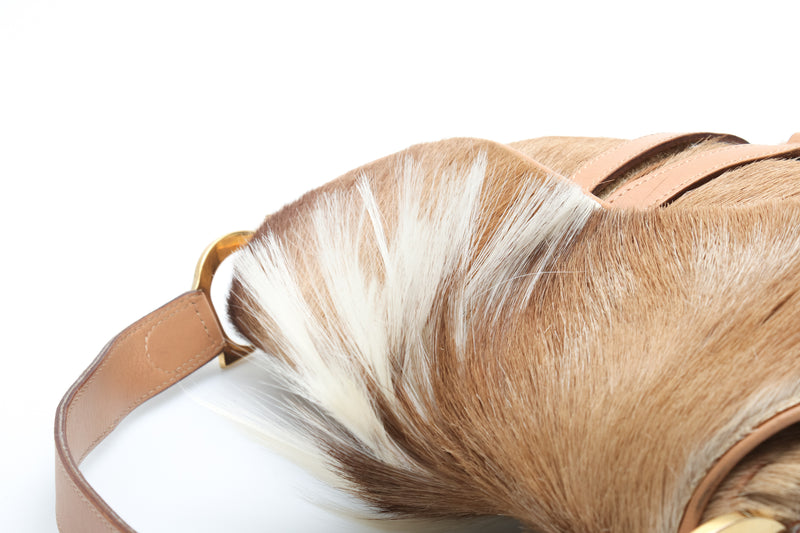 Dior Mohawk Fur Saddle Bag