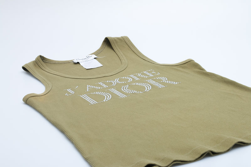 Dior Rhinestone Tank Top
