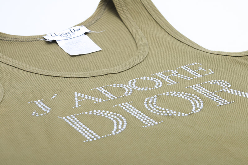 Dior Rhinestone Tank Top