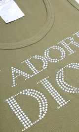 Dior Rhinestone Tank Top