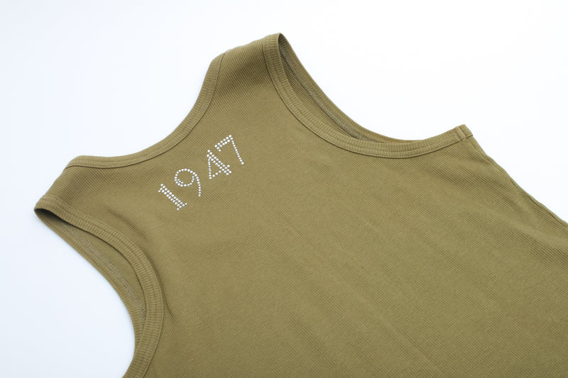 Dior Rhinestone Tank Top