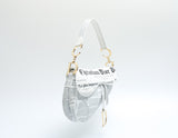 Dior Newspaper Print Saddle Bag