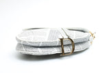 Dior Newspaper Print Saddle Bag