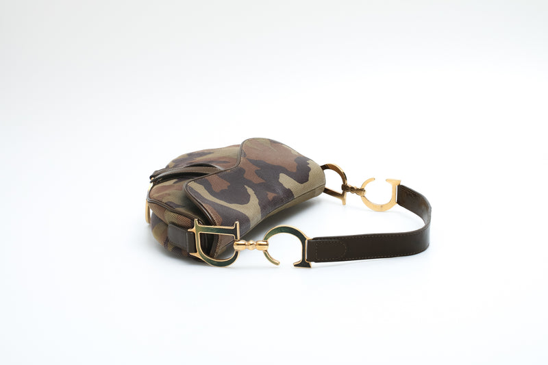 Dior Camo Saddle Bag