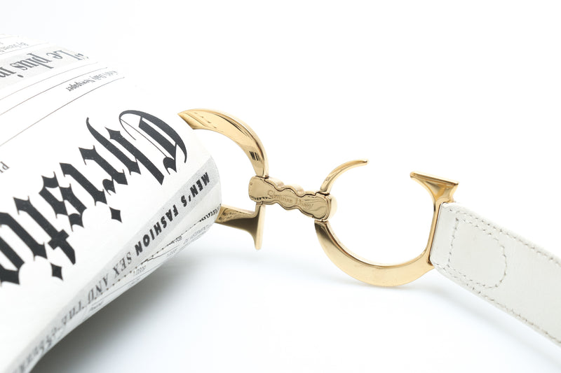 Dior Newspaper Print Saddle Bag