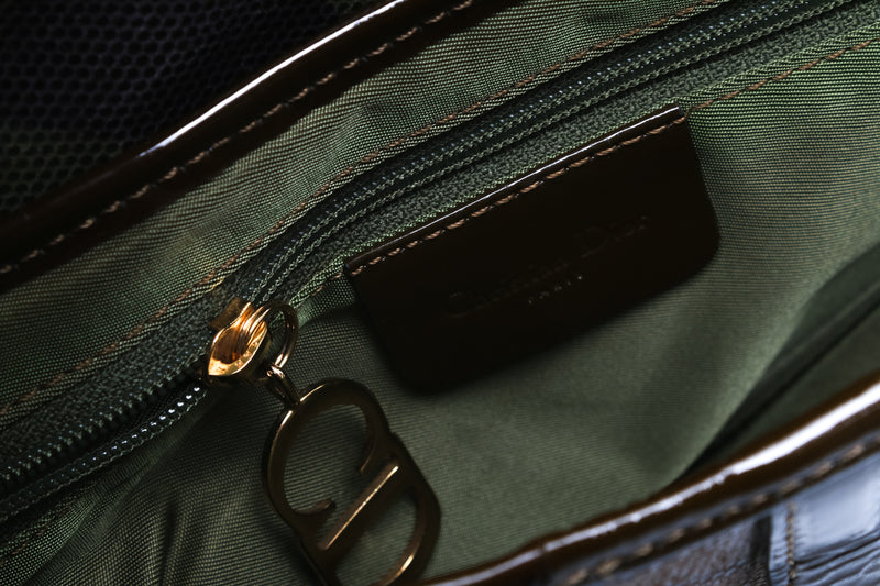 Dior Camo Saddle Bag