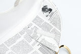 Dior Newspaper Print Saddle Bag