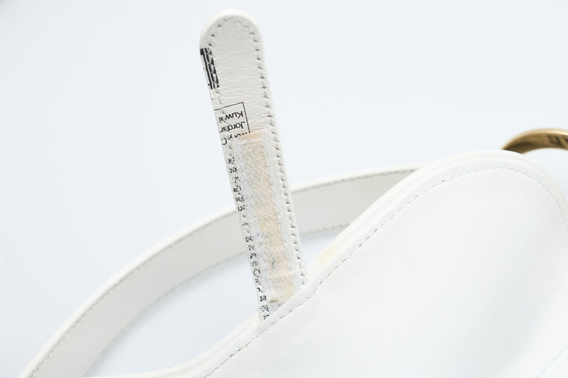 Dior Newspaper Print Saddle Bag