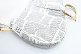 Dior Newspaper Print Saddle Bag