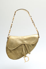 Dior Ostrich Mini Saddle Bag