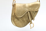 Dior Ostrich Mini Saddle Bag
