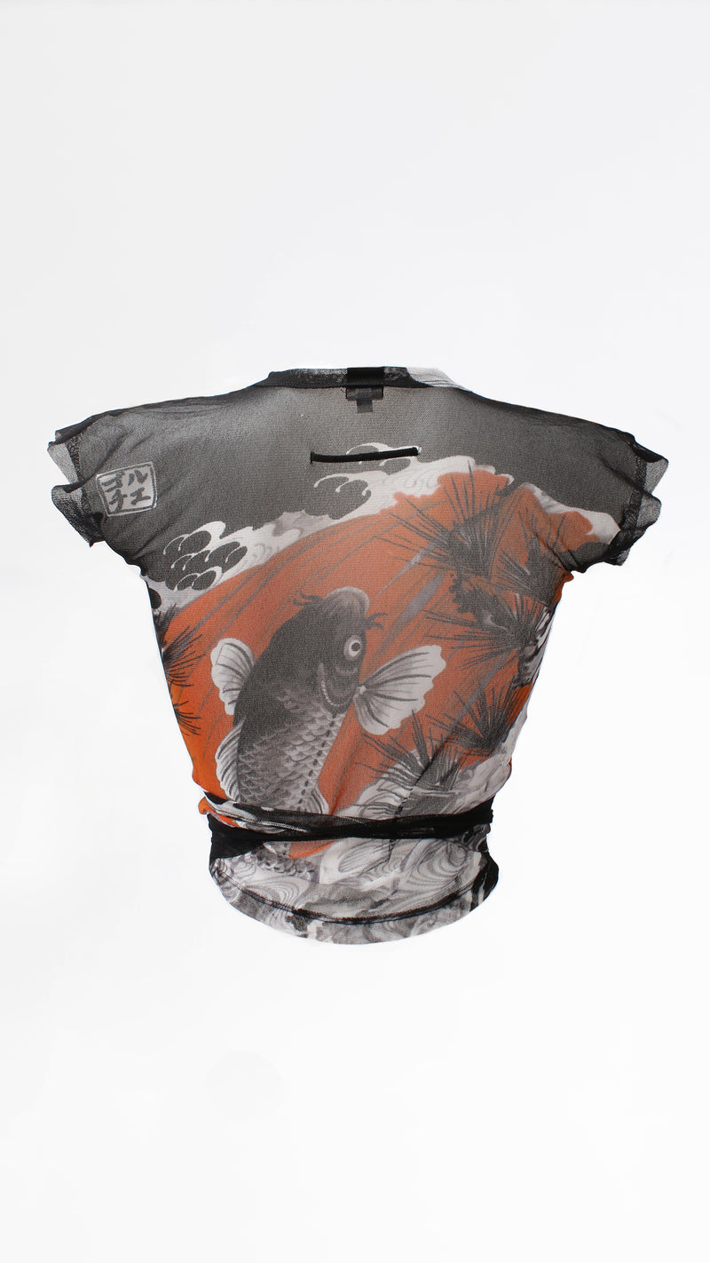 Jean Paul Gaultier Koi Mesh Top
