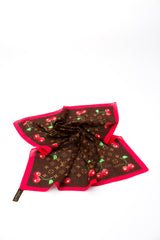Louis Vuitton X Takashi Murakami Monogram Cherry Scarf
