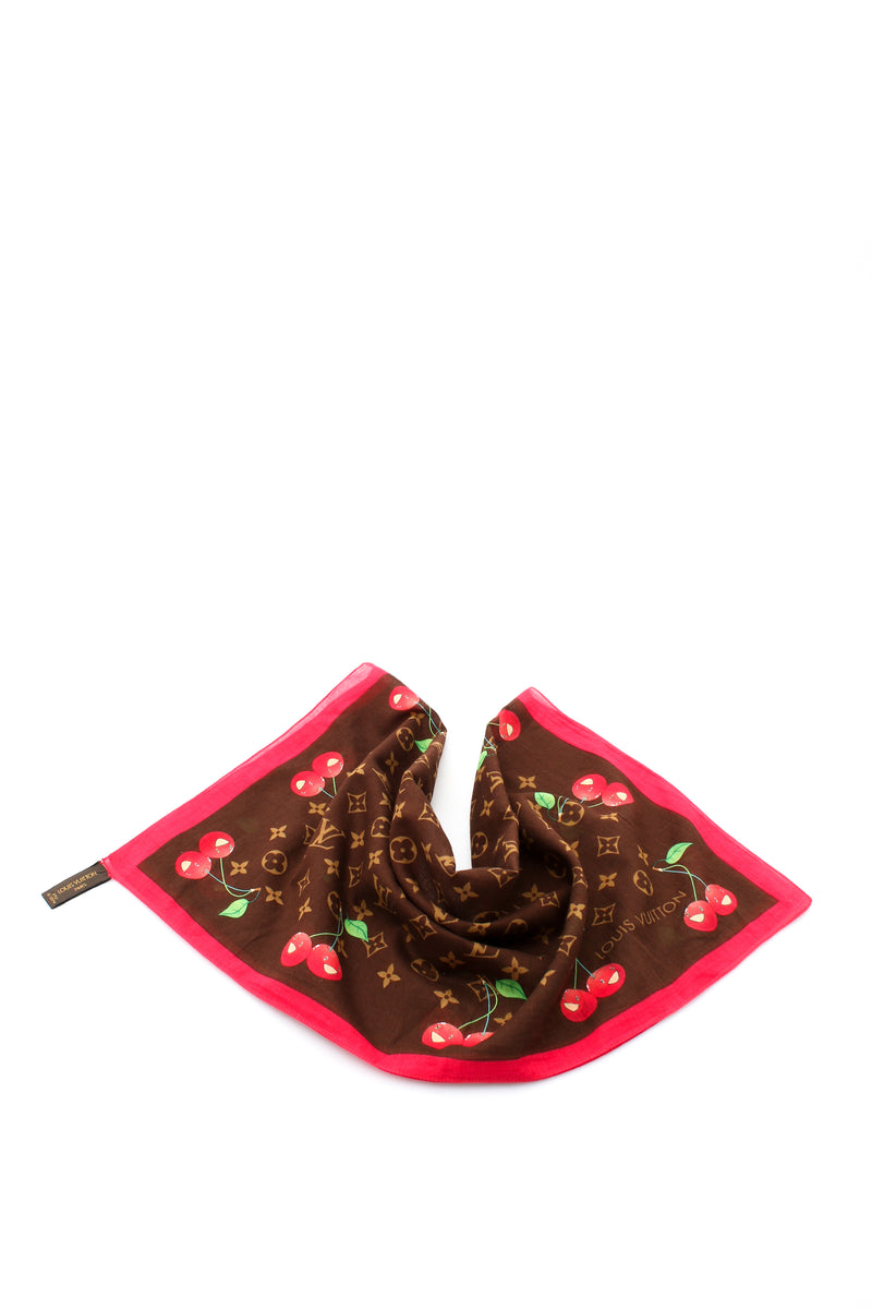 Louis Vuitton X Takashi Murakami Monogram Cherry Scarf