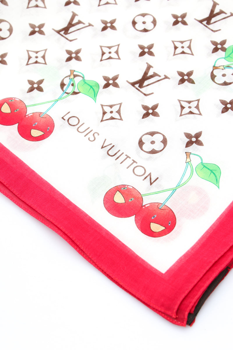 Louis Vuitton X Takashi Murakami Monogram Cherry Scarf