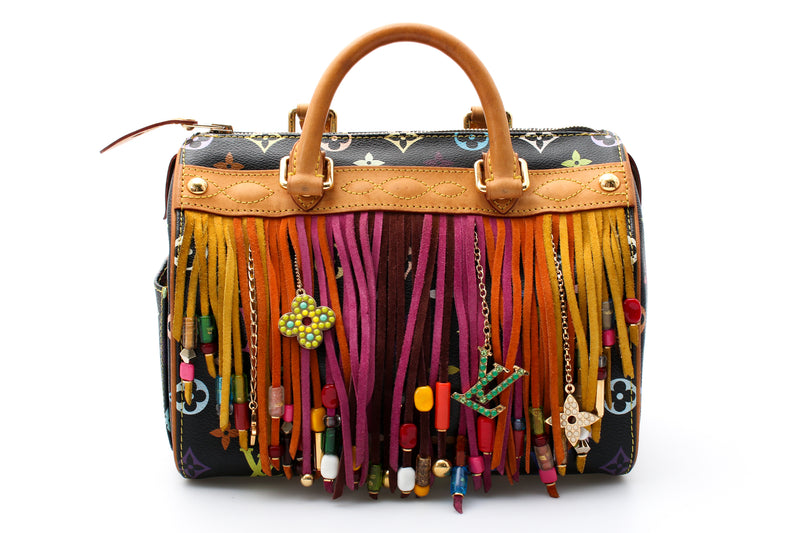 Louis Vuitton X Takashi Murakami Monogram Fringe Speedy 25