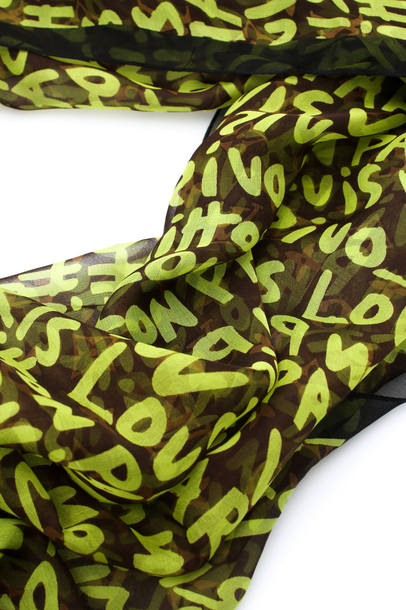 Louis Vuitton X Stephen Sprouse Monogram Graffiti Scarf