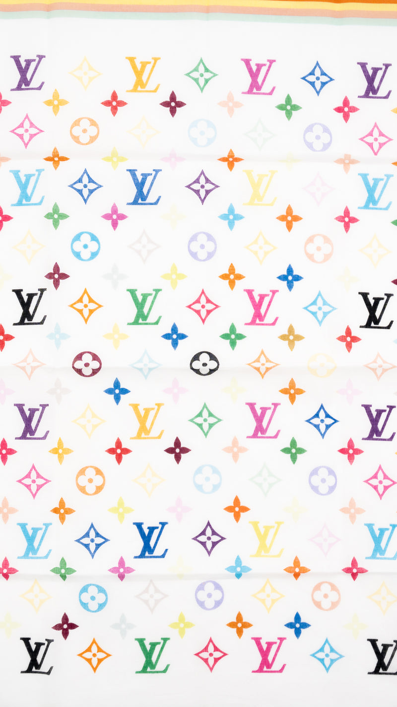 Louis Vuitton X Takashi Murakami Monogram Scarf