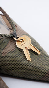 Dior Camouflage Lock and Key Slingback Heels - EU 38