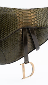 Dior Python Saddle Bag