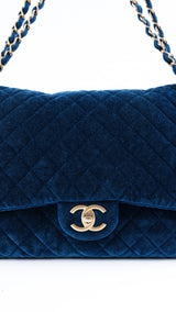 Chanel Velvet XXL Airline Classic Flap Bag