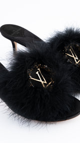 Louis Vuitton Fur Marilyn Mules - EU 37.5