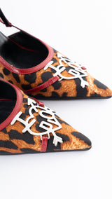 Dior Leopard 'I Love Dior' Heels  - EU 37