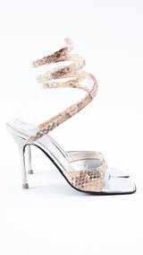 Roberto Cavalli Python Spiral Heels - EU 36