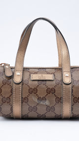 Gucci Monogram Crystal Joy Mini Boston Bag