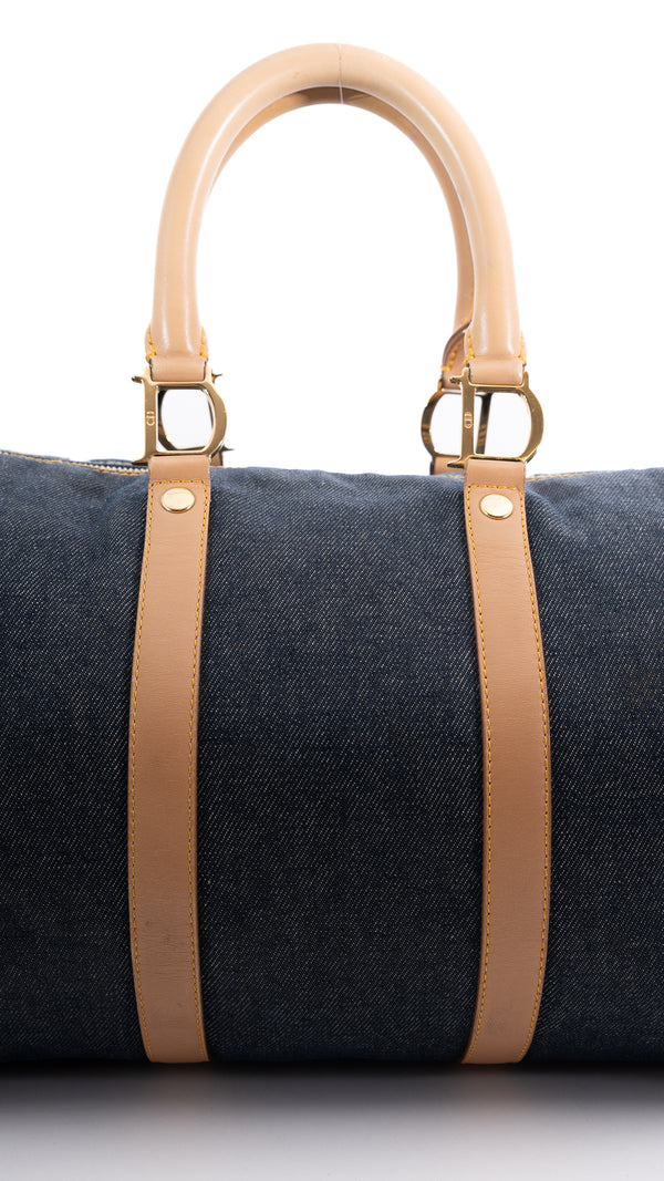 Dior Denim Boston Bag