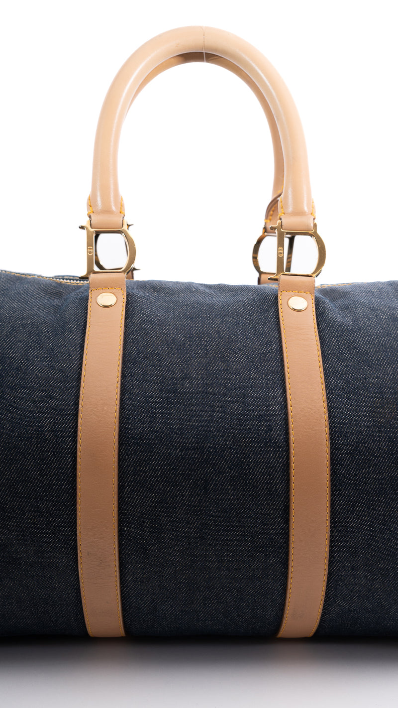 Dior Denim Boston Bag