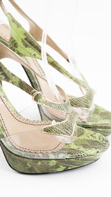John Galliano Snakeskin Heels - EU 39