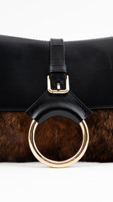 Dolce & Gabbana Fur Chain Shoulder Bag