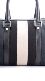 Gucci Monogram Sherry Line Boston Bag