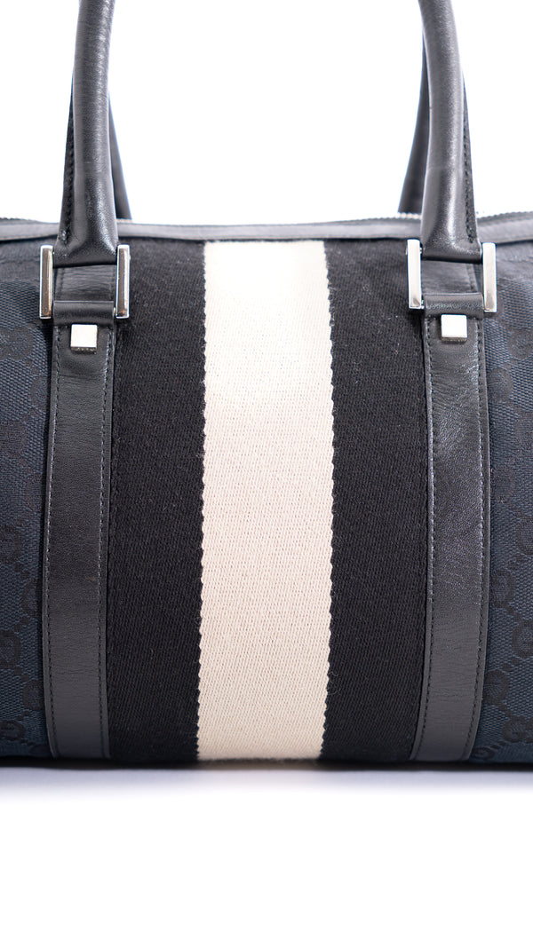 Gucci Monogram Sherry Line Boston Bag