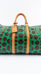 Louis Vuitton X Yayoi Kusama Pumpkin Dots Monogram Keepall 55