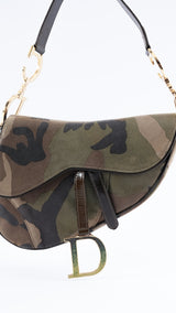 Dior Camo Saddle Bag