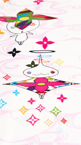 Louis Vuitton X Takashi Murakami Panda Wave Silk Scarf
