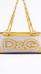 Dolce & Gabbana Leather Chain Shoulder Bag