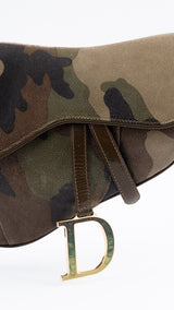Dior Camo Saddle Bag