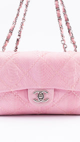 Chanel Ultimate Stitch Python Flap Bag