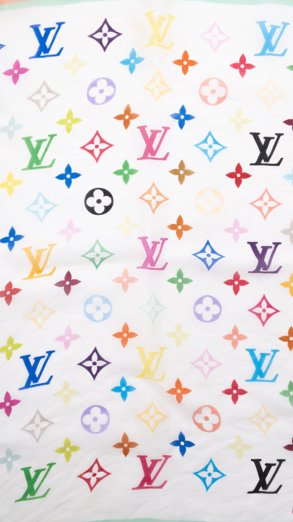 Louis Vuitton X Takashi Murakami Monogram Scarf