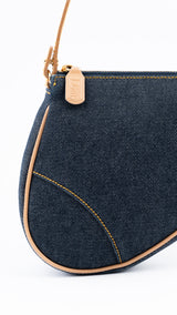 Dior Mini Denim Saddle Bag